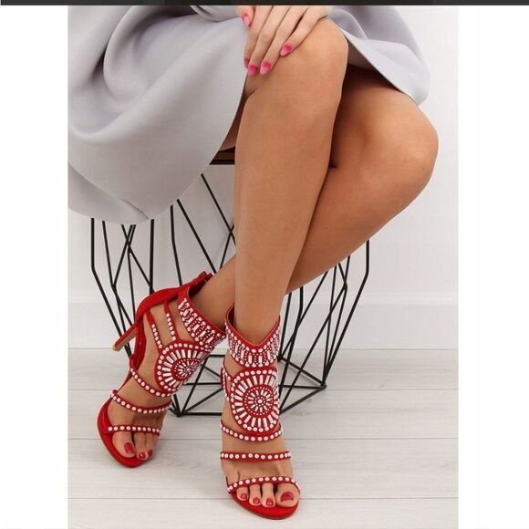 BRAND NEW  MELLY HIGH HEEL STILETTOS GLADIATOR STYLE OPEN TOE SANDAL - Picture 16 of 16